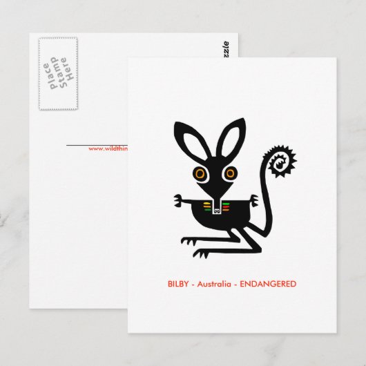 Hand - - Aussie wildlife - buideldieren - Briefkaart (Voorkant / Achterkant)