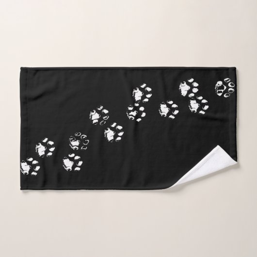 HAND/BATH TOWEL — KAT- OF DOG-PIJNPRINTS/TRACKS HANDDOEK (Handdoek)