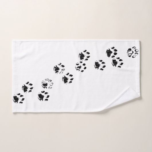 HAND/BATH TOWEL — KAT- OF DOG-PIJNPRINTS/TRACKS HANDDOEK (Handdoek)