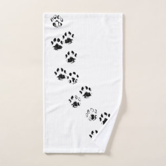 HAND/BATH TOWEL — KAT- OF DOG-PIJNPRINTS/TRACKS HANDDOEK