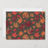  hand beletterde Thanksgiving vakantiefoto Feestdagenkaart (Achterkant)