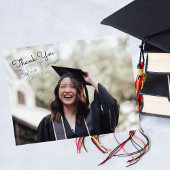 Hand belettering Afstuderen dank u Briefkaart