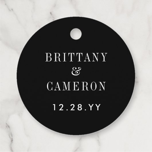 Hand belettering dank u met harten bruiloft bedankjes labels (Achterkant)