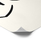 Hand belettering:  doedelset. poster (Hoek)