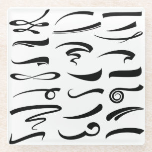 Hand belettering onderstreept Onderzetter