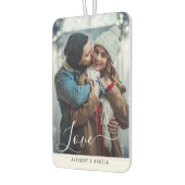 Hand belettering paar foto luchtverfrisser (Links)