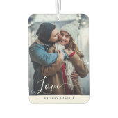 Hand belettering paar foto luchtverfrisser (Achterkant)