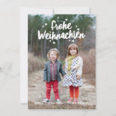 Hand beschriftete Weihnachtsfeiertags-Gruß Feestdagenkaart (Voorkant)