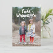 Hand beschriftete Weihnachtsfeiertags-Gruß Feestdagenkaart (Staand voorkant)