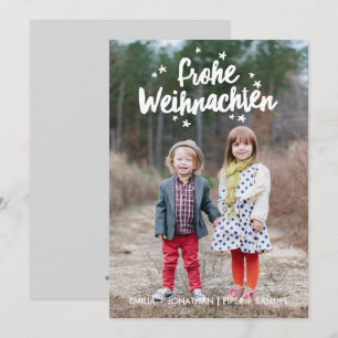 Hand beschriftete Weihnachtsfeiertags-Gruß Feestdagenkaart