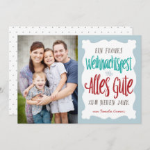 Hand beschriftete Weihnachtsfeiertags-Gruß