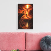 Hand Between Heaven and Abyss Canvas Afdruk (Insitu (Woonkamer))