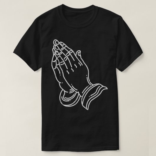 Hand bidden is krachtig t-shirt (Design voorkant)