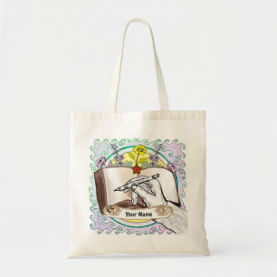 Hand Bloemen boek Tote Bag