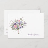 Hand Bouquet Personalized Notecard Bedankkaart (Voorkant / Achterkant)