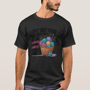 Hand Brei Garens Haken Leven Grappig Breien Nodig T-shirt
