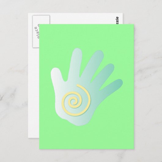 Hand Briefkaart (Voorkant / Achterkant)
