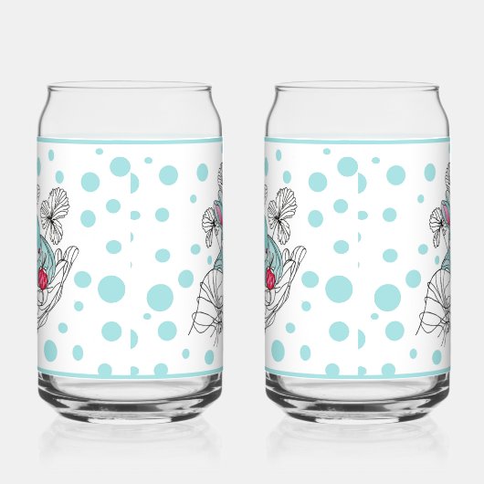 Hand Bunny Soda Glass Blikvorm Glas (Links)
