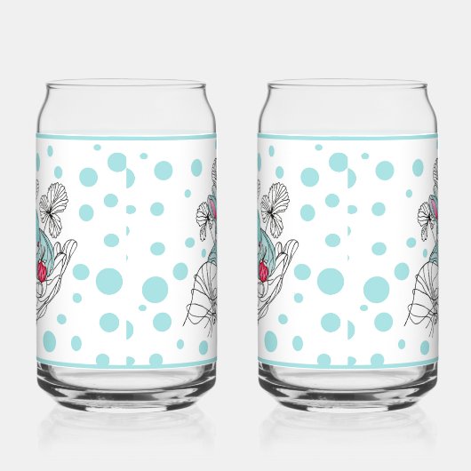 Hand Bunny Soda Glass Blikvorm Glas (Rechts)