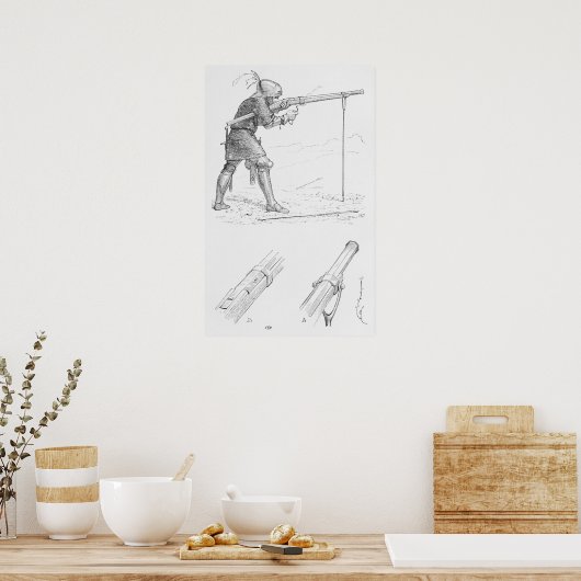 Hand Cannoneer Poster (Keuken)