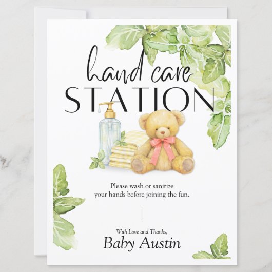 Hand Care Station Sign (Voorkant)