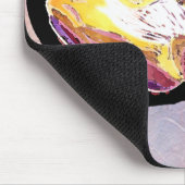 Hand Carved Magnolia Flower Muismat (Hoek)