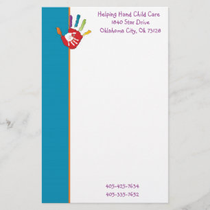 Hand Child Care Briefpapier