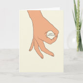 Hand Circle OK Teken Verjaardag Kaart (Voorkant)