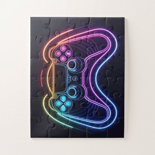 Hand Controller Lazer gekleurd licht effect Legpuzzel (Verticaal)