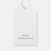 Hand Craft Business Logo Naam Bedankt Cadeaulabel (Achterkant)