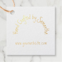 Hand Craft Typografie Naam Logo Website Bedankt