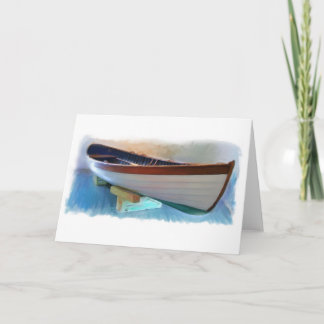 Hand Crafted Boat Painting Gallery Note Card Kaart