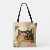 Hand Crank Naaimachine & Noties Tote Bag (Achterkant)