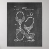 Hand-cuff-octrooi - Chalkboard Poster (Voorkant)
