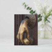 Hand deur klopper close-up, Mexico Briefkaart (Staand voorkant)