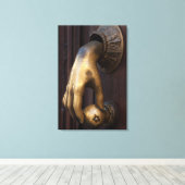 Hand deur klopper close-up, Mexico Canvas Afdruk (Insitu (Houten vloer))