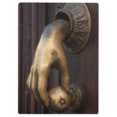 Hand deur klopper close-up, Mexico Klembord (Achterkant)