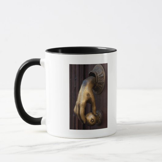 Hand deur klopper close-up, Mexico Mok (Links)