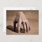 Hand die alleen loopt briefkaart (Voorkant / Achterkant)