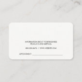 Hand die halters vasthoudt | Fitness Afsprakenkaartje (Achterkant)