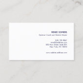 Hand die Menselijk Hart Holistic Geneeskunde houde Visitekaartje (Achterkant)