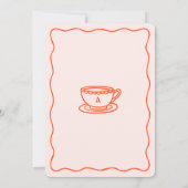 Hand Doodled Whimsical Tea Vrijgezellenfeest Kaart (Achterkant)