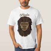 Hand draw Bigfoot Sasquatch Swamp Apple Hunter T-shirt (Voorkant)