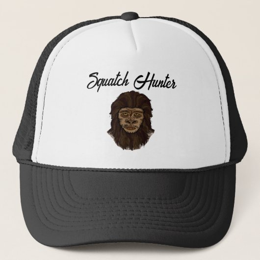 Hand draw Bigfoot Sasquatch Swamp Apple Hunter Trucker Pet (Voorkant)