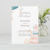 hand draw bruiloft Ik verfijnd Kaart (Staand voorkant)