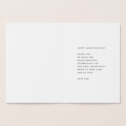 Hand Draw Floral | VALENTIJNSDAG | Reëel Folie Kaarten (Binnen)