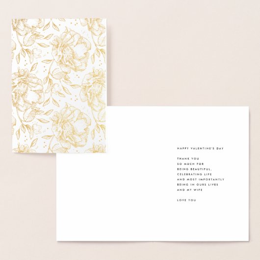 Hand Draw Floral | VALENTIJNSDAG | Reëel Folie Kaarten (Display)