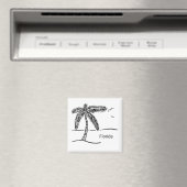 Hand draw Florida strand magnet (Insitu (Vaatwasser))