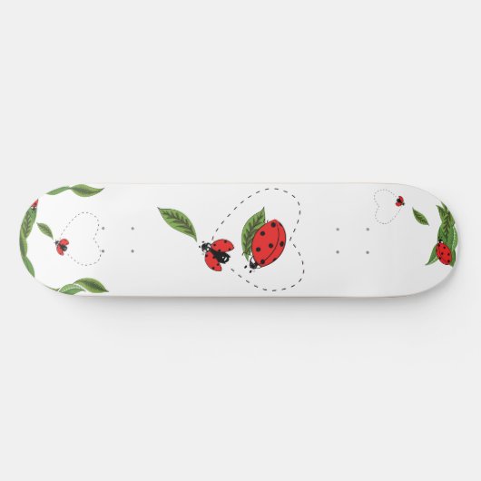 Hand draw Lady bug Persoonlijk Skateboard (Horizontaal)