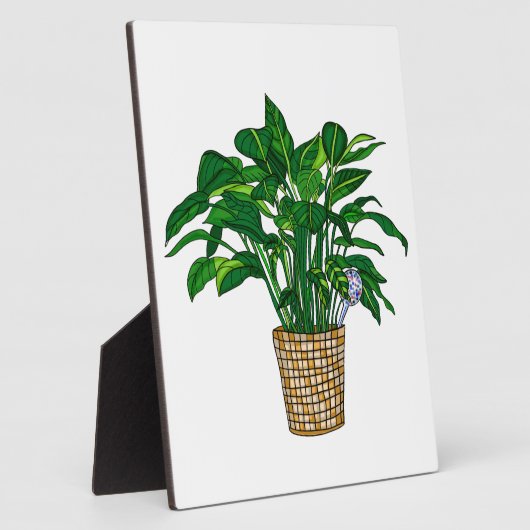 Hand draw Peace Lily Fotoplaat (Zijkant)